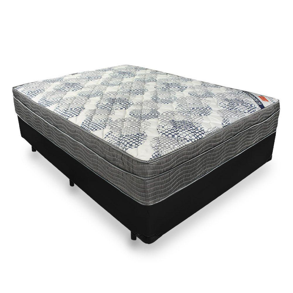 Cama Box Casal 138 Tecido Sintético Preto...