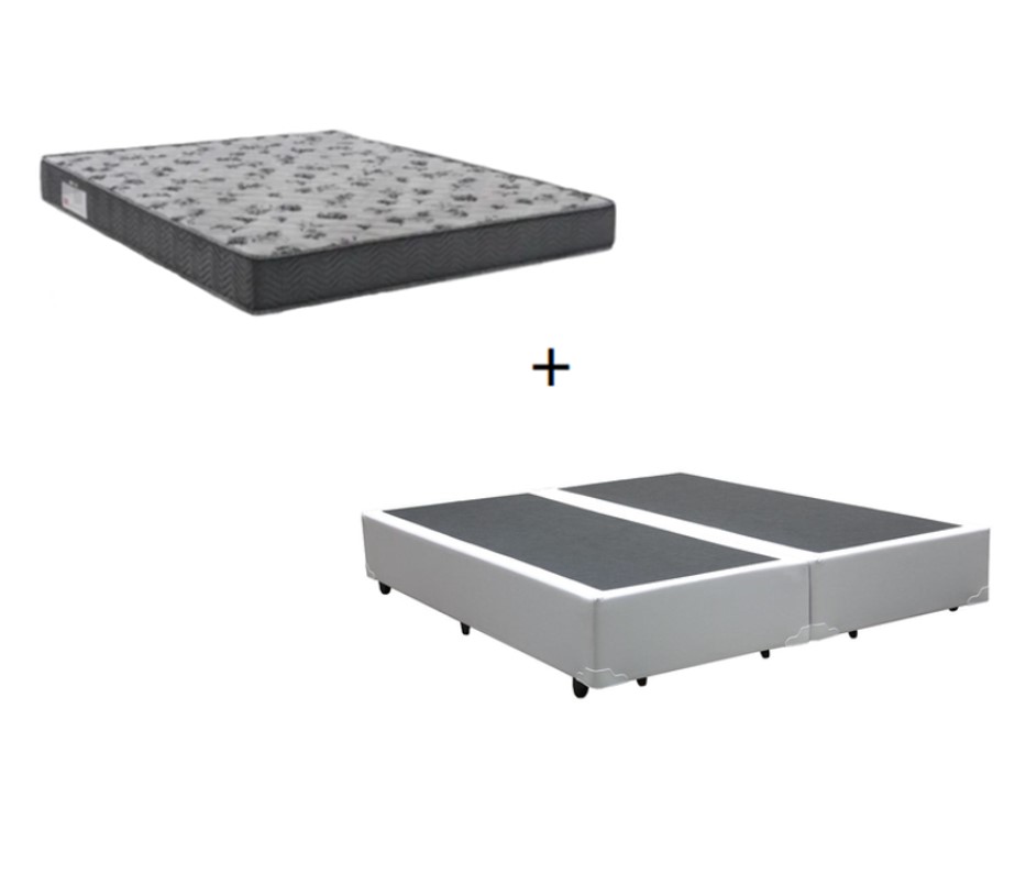 Cama Box Casal Bipartido 138 Tecido Sinté...