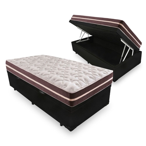 Cama Box Baú Solteiro 88 Tecido Sintético...