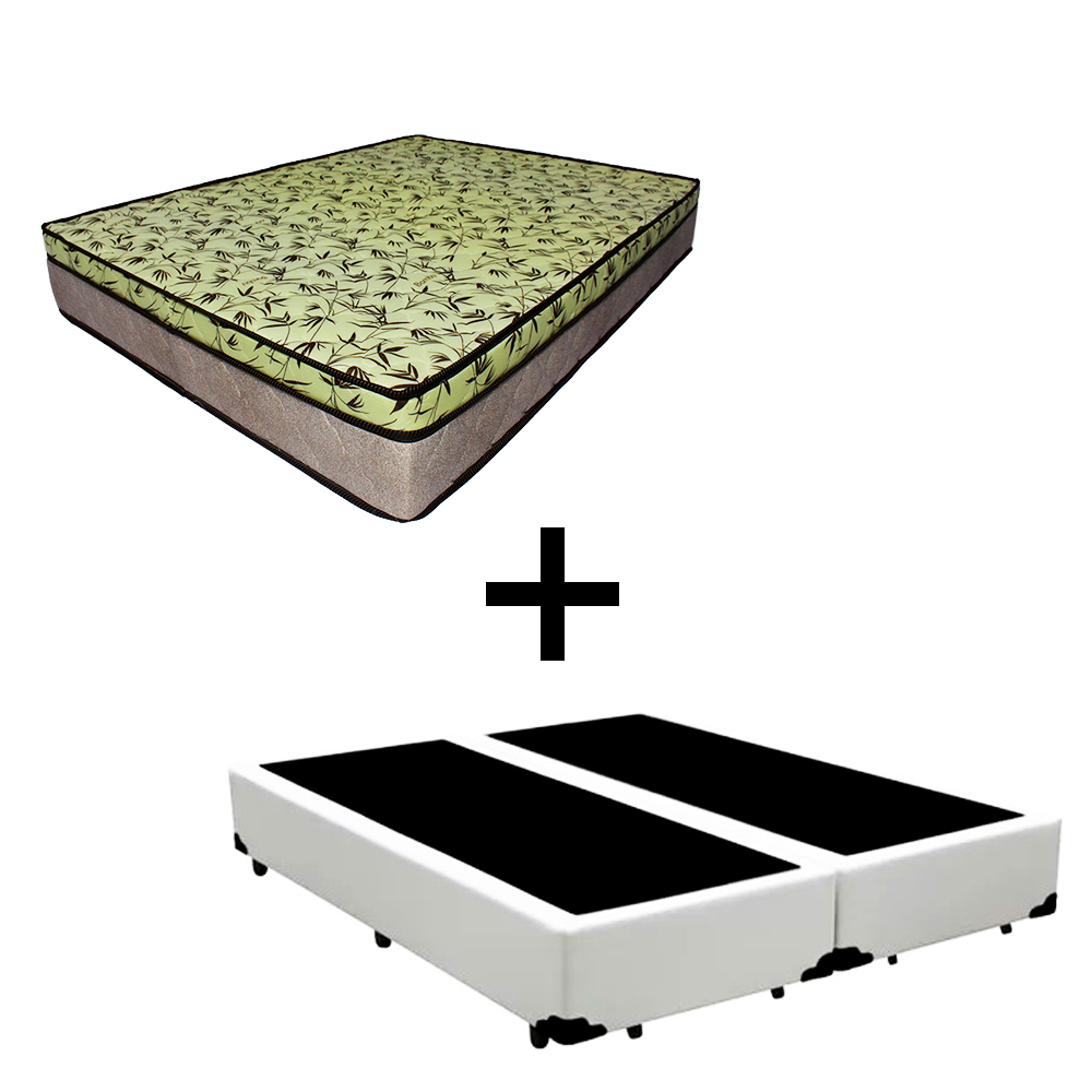 Cama Box Casal 138 Bipartido Tecido Sinté...