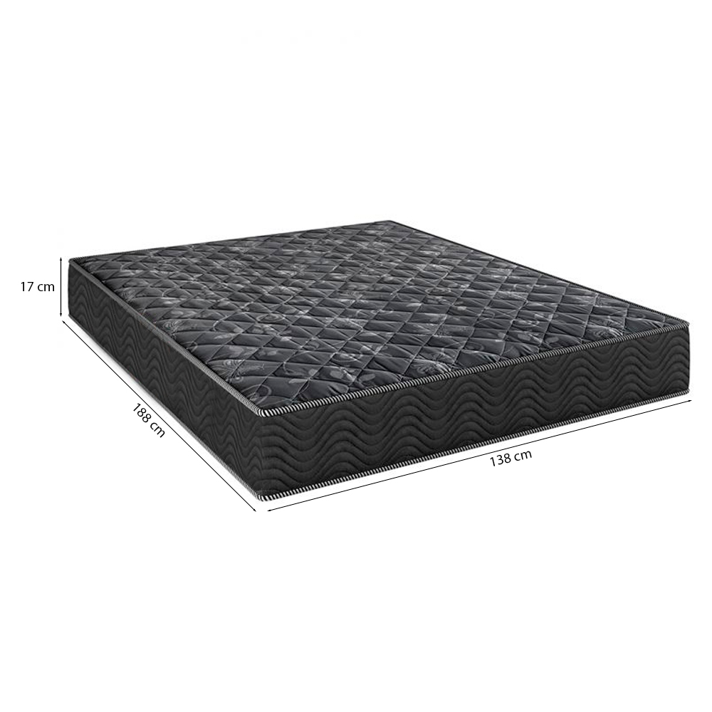 Cama Box Casal 138 Tecido Sintético Marro...