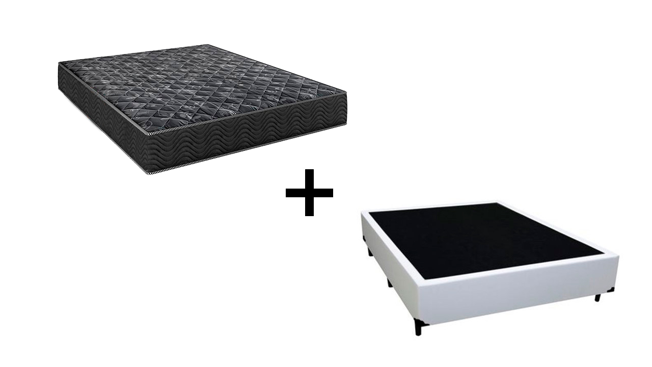 Cama Box Viúva 128 Tecido Sintético Branc...