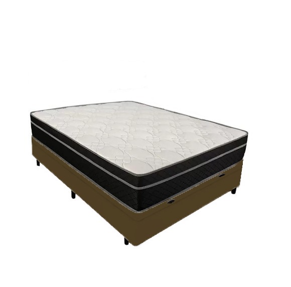 Cama Box Baú Casal 138 - Tecido Sintético...