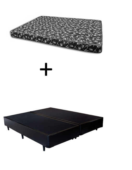 Cama Box Queen 158 Bipartido Bello Box - ...