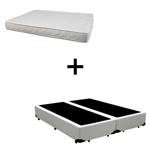 Cama Box Casal 138 Bipartido Tecido Sinté...