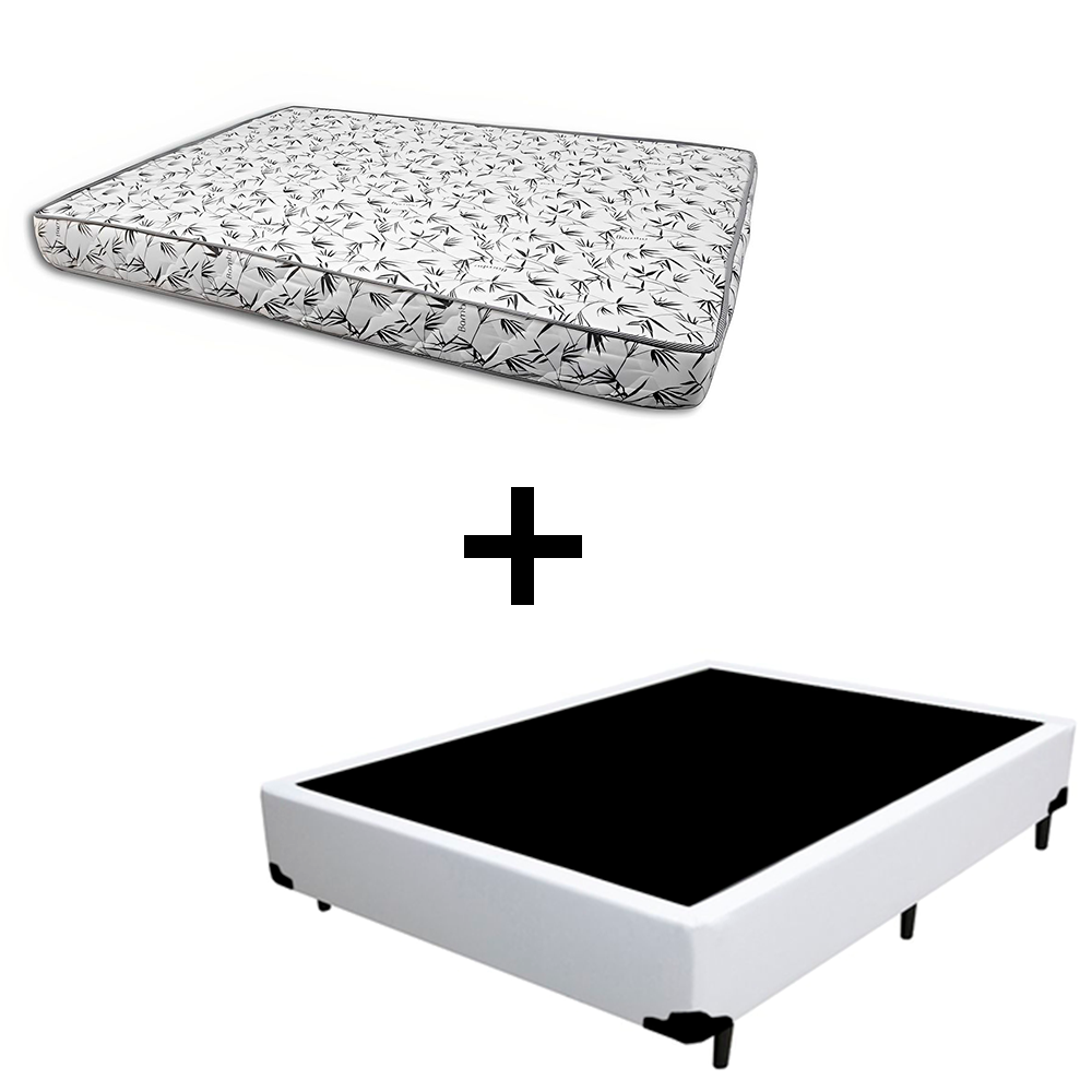 Cama Box Casal 138 - Tecido Sintético Bra...