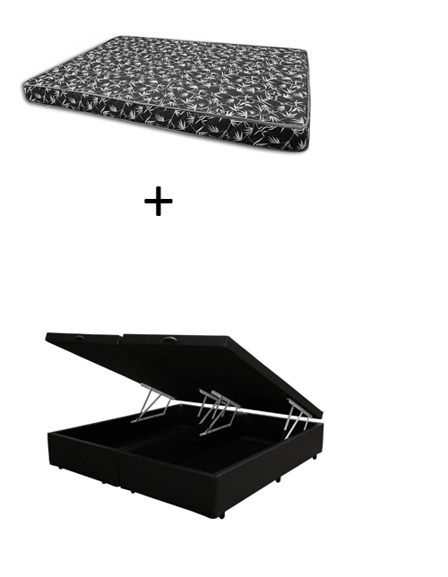 Cama Box Baú Casal 138 Bipartido - Bello ...