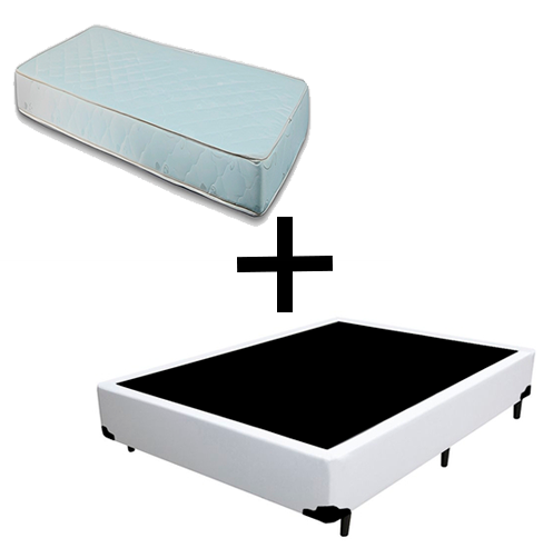 Cama Box Viúva 128 - Tecido Sintético Bra...