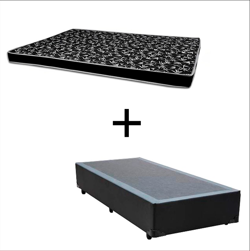 Cama Box Solteiro 88 Tecido Sintético Pre...