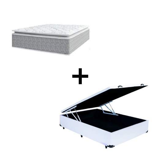 Cama Box Baú Casal 138 Tecido Sintético B...
