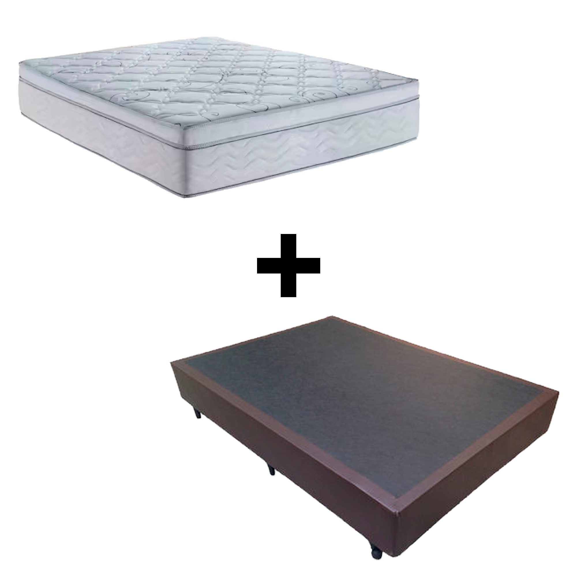 Cama Box Casal 138 Tecido Sintetico Marro...