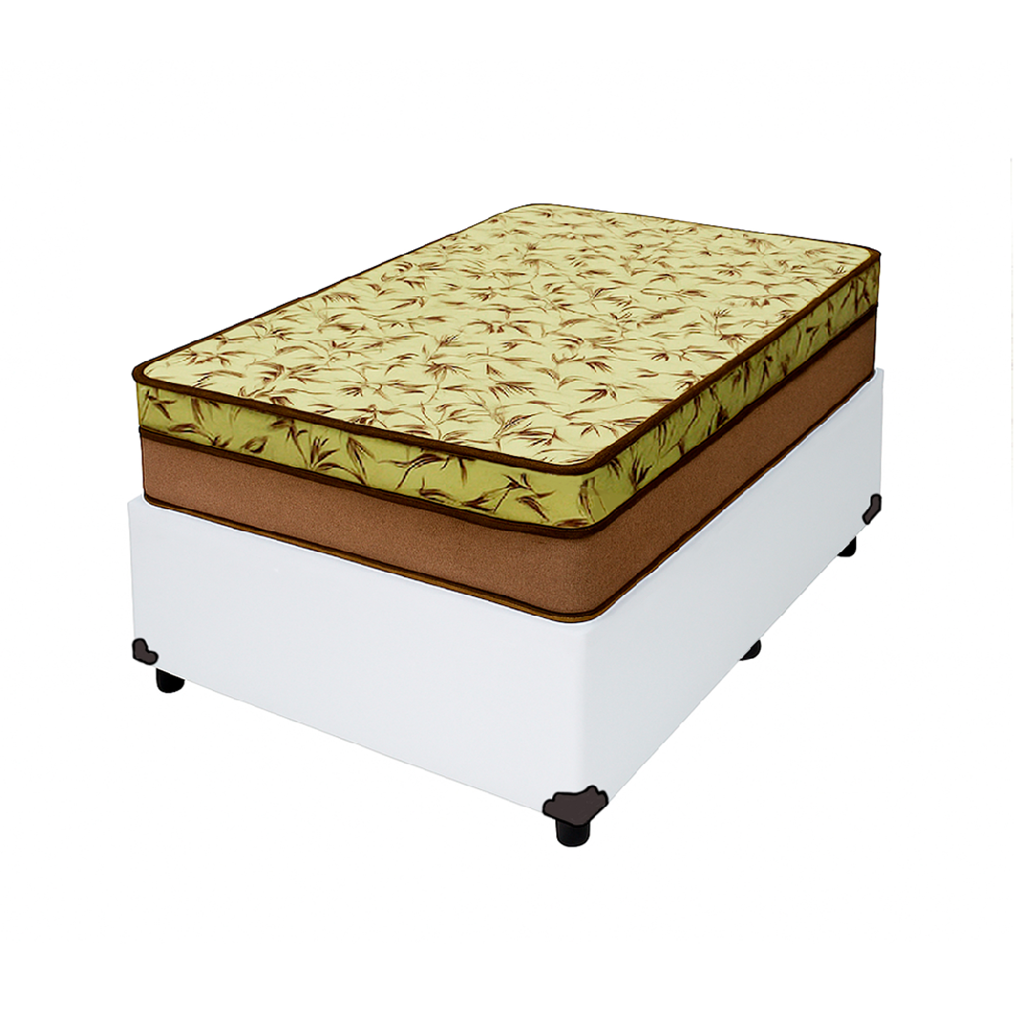 Cama Box Solteiro 88 Tecido Sintético Bra...