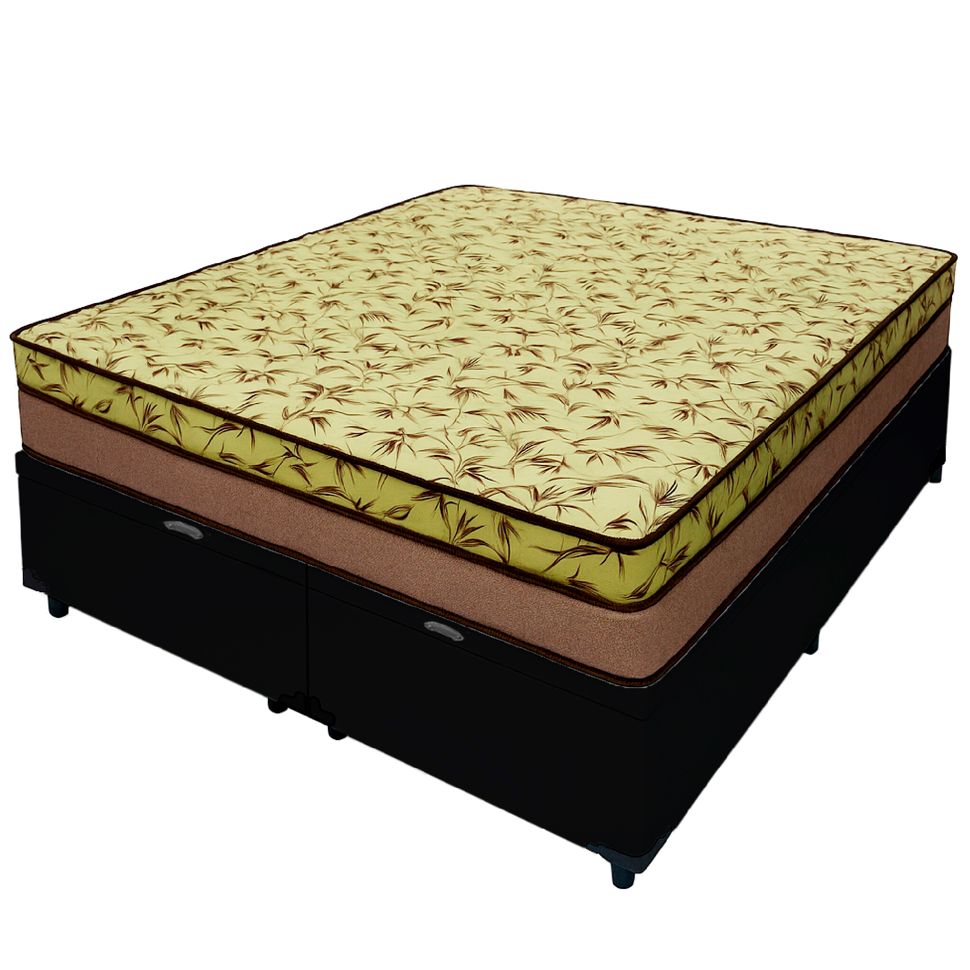 Cama Baú Casal 138 Bipartido Tecido Sinté...
